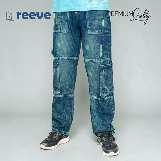 REEVE Premium 6-Pocket Baggy Cargo Jeans