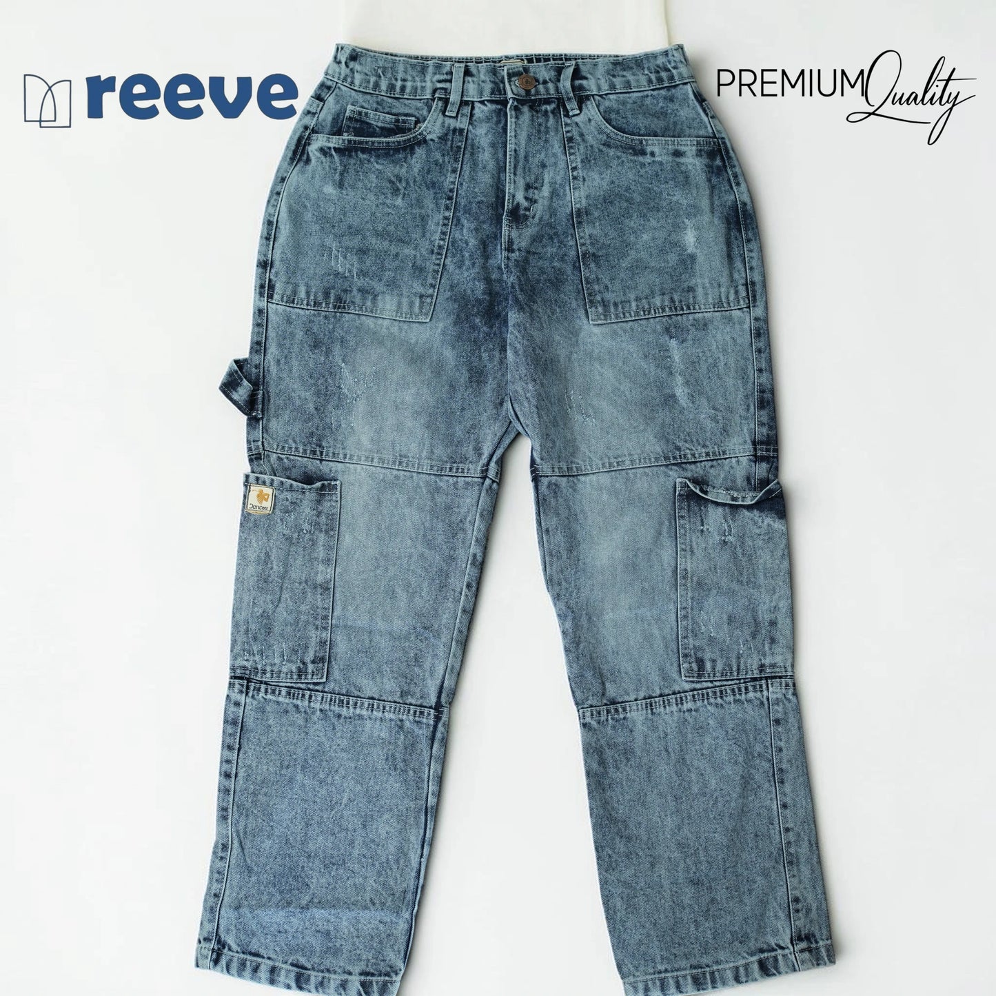 REEVE Premium 6-Pocket Baggy Cargo Jeans